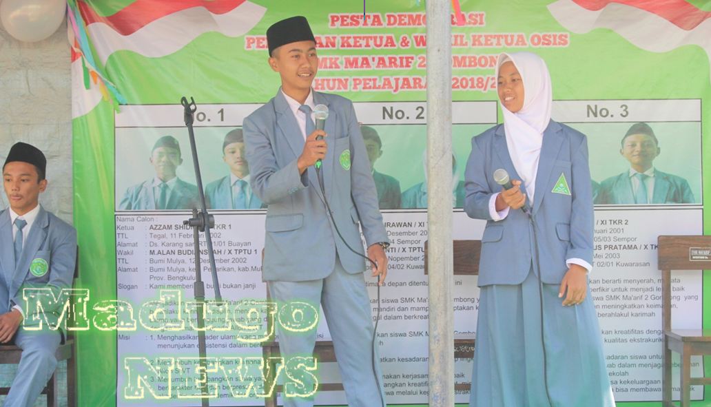 Pilketos SMK Madu Go layaknya Pemilu di Indonesia